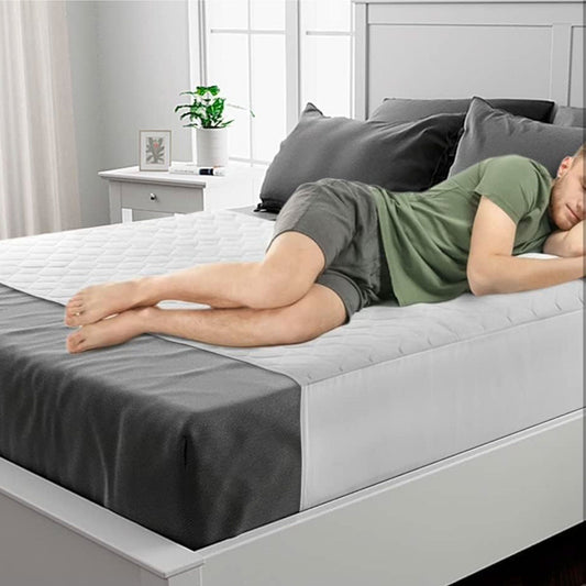 King Size Bed Pad With Tucks - White Lynmark