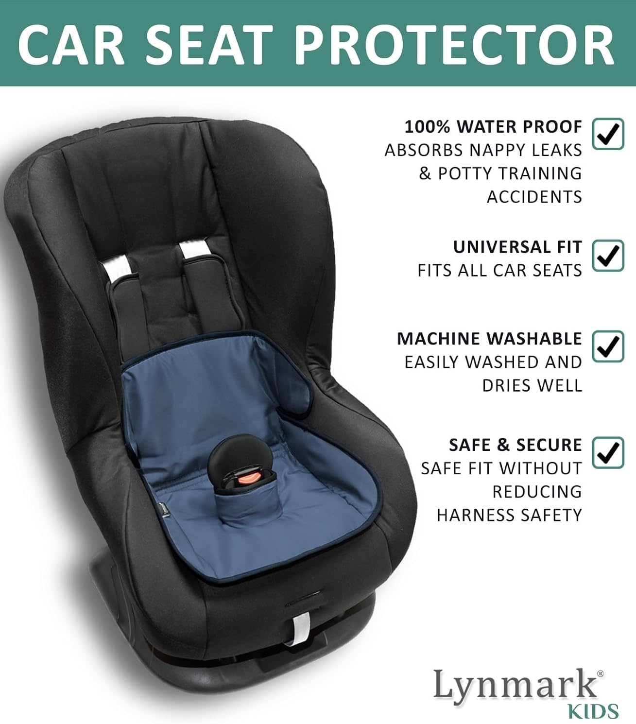 Car Seat Protector for Potty Training - Navy (Copy) Lynmark
