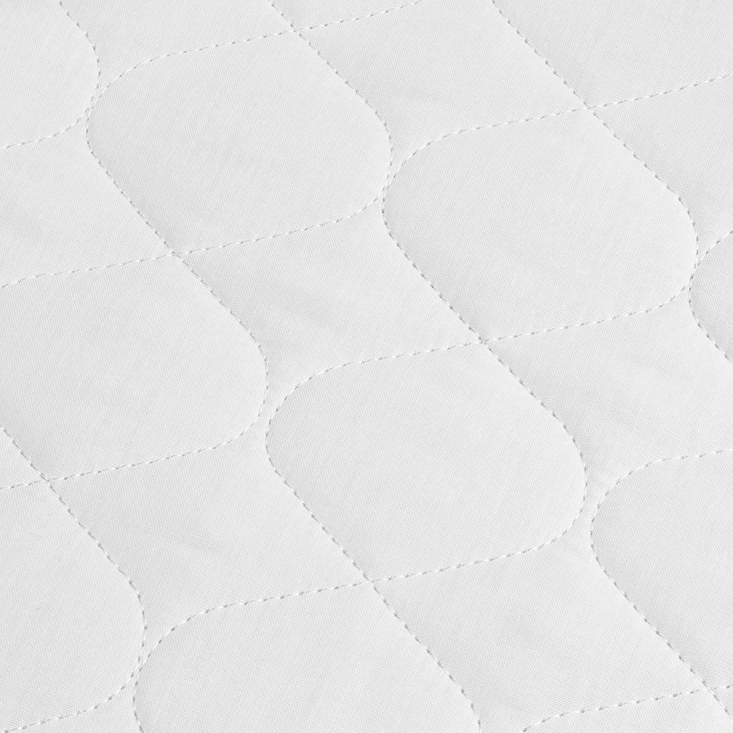 Single Size Bed Pad With Tucks - White (Available in 1 or 2 Packs) Lynmark