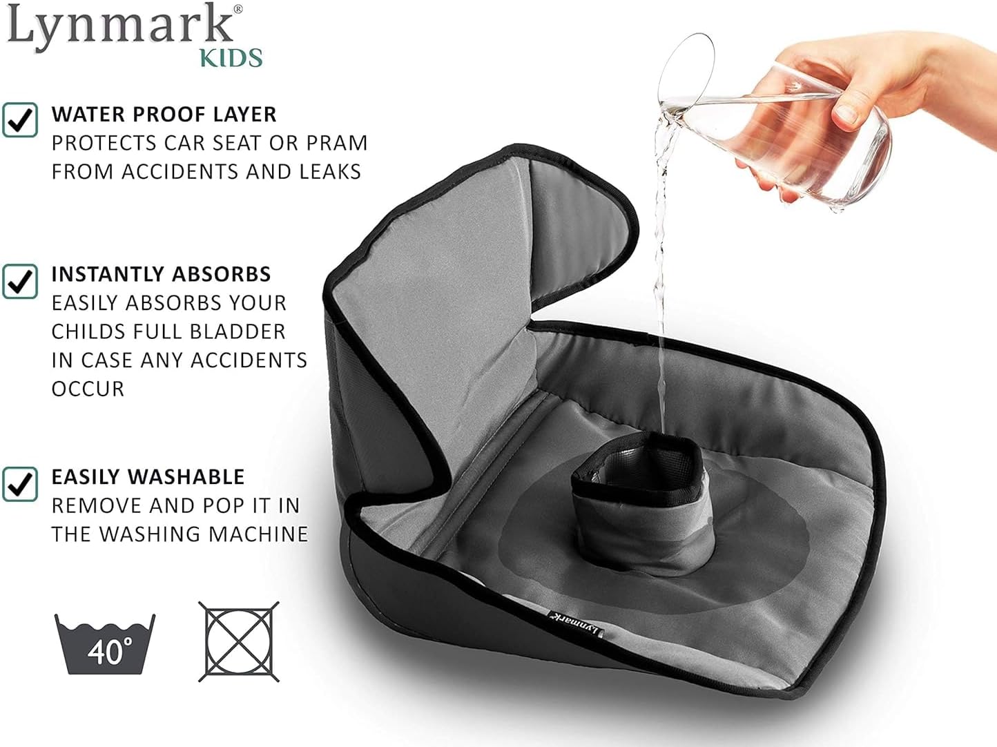 Car Seat Protector for Potty Training - Grey Lynmark
