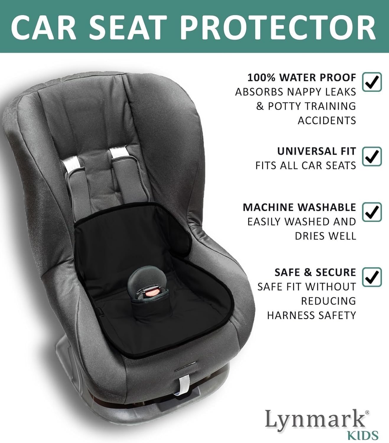 Car Seat Protector for Potty Training - Navy Lynmark