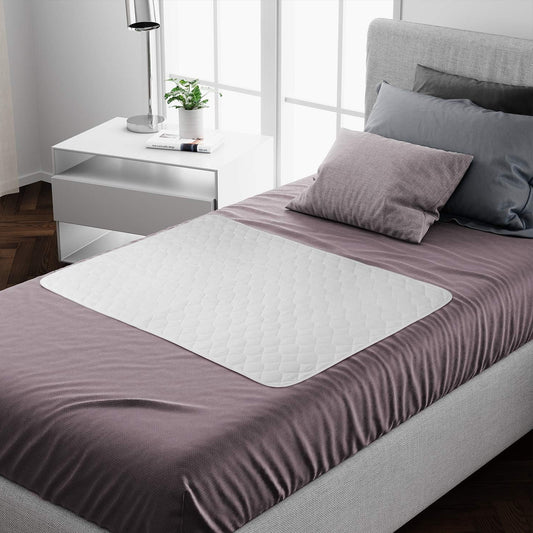 Single Size Bed Pad Without Tucks - White Lynmark