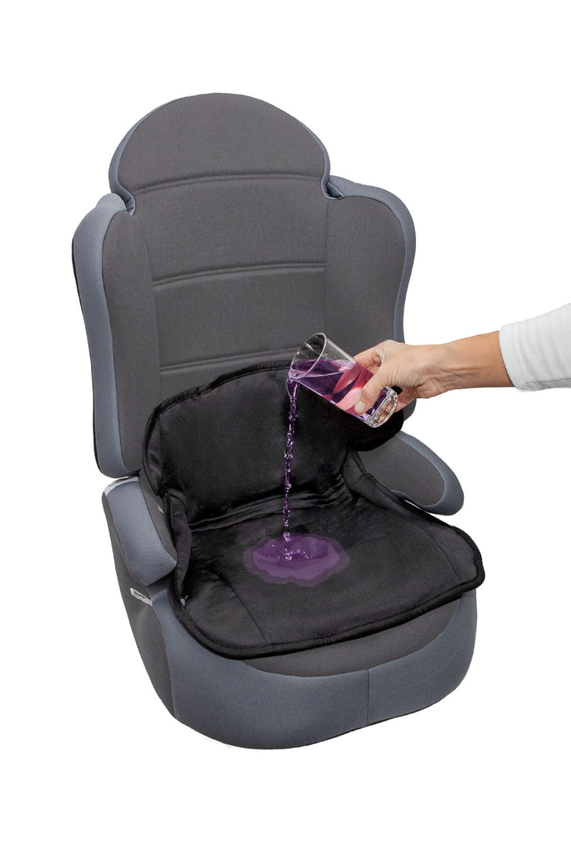 Booster Seat Protector, No Buckle Hole - Black Lynmark