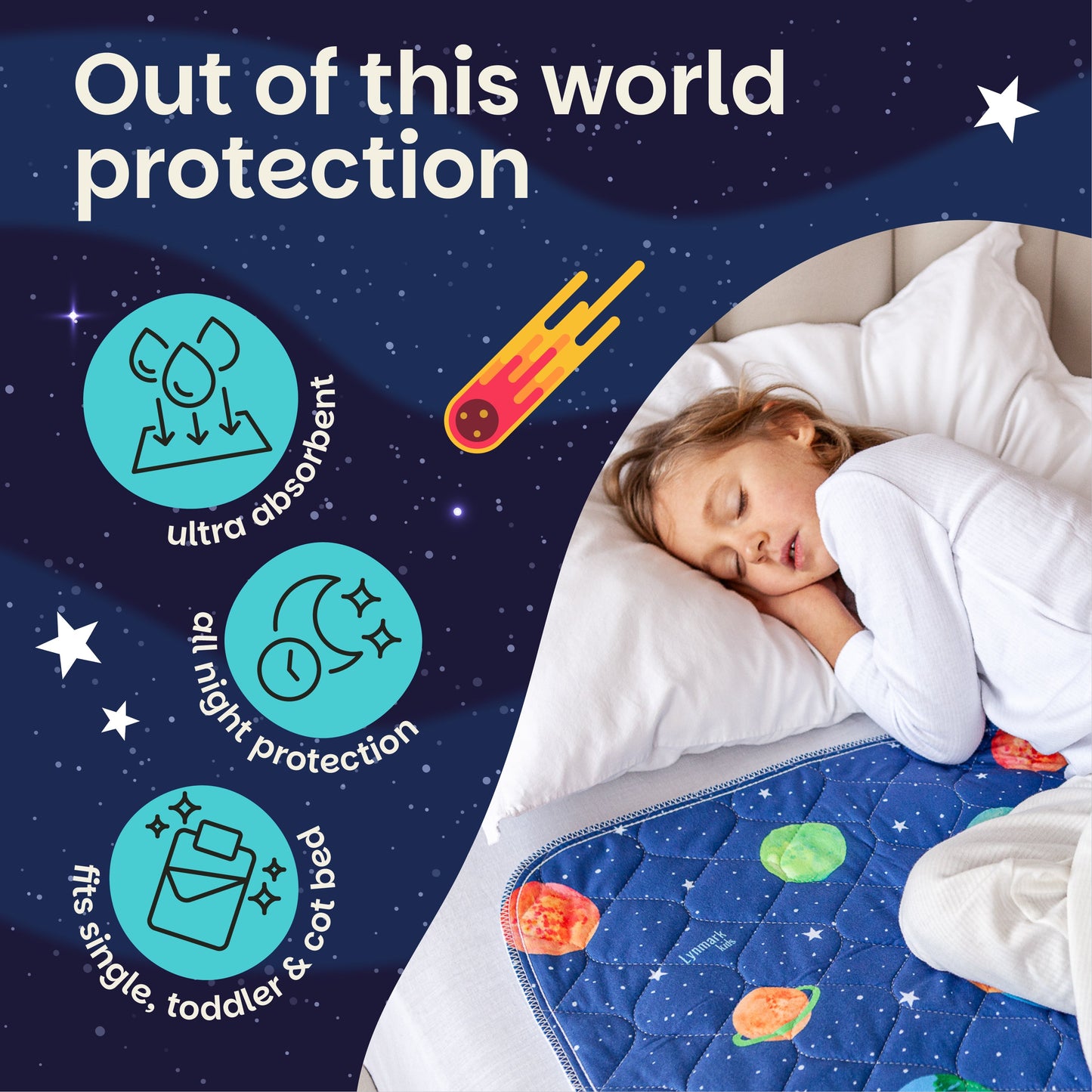 Potty Training Bed Pad Without Tucks - Galaxy Lynmark
