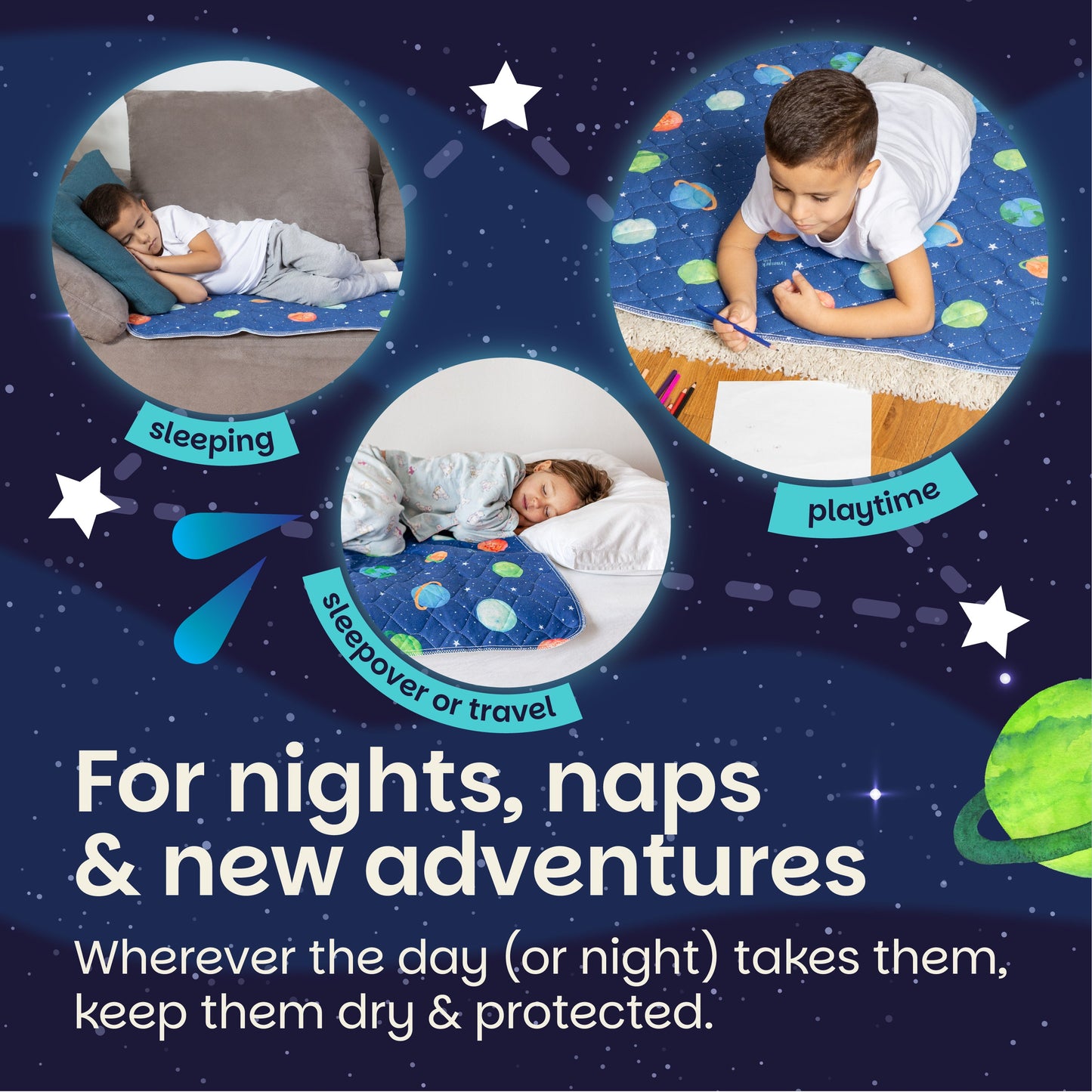 Potty Training Bed Pad Without Tucks - Galaxy Lynmark