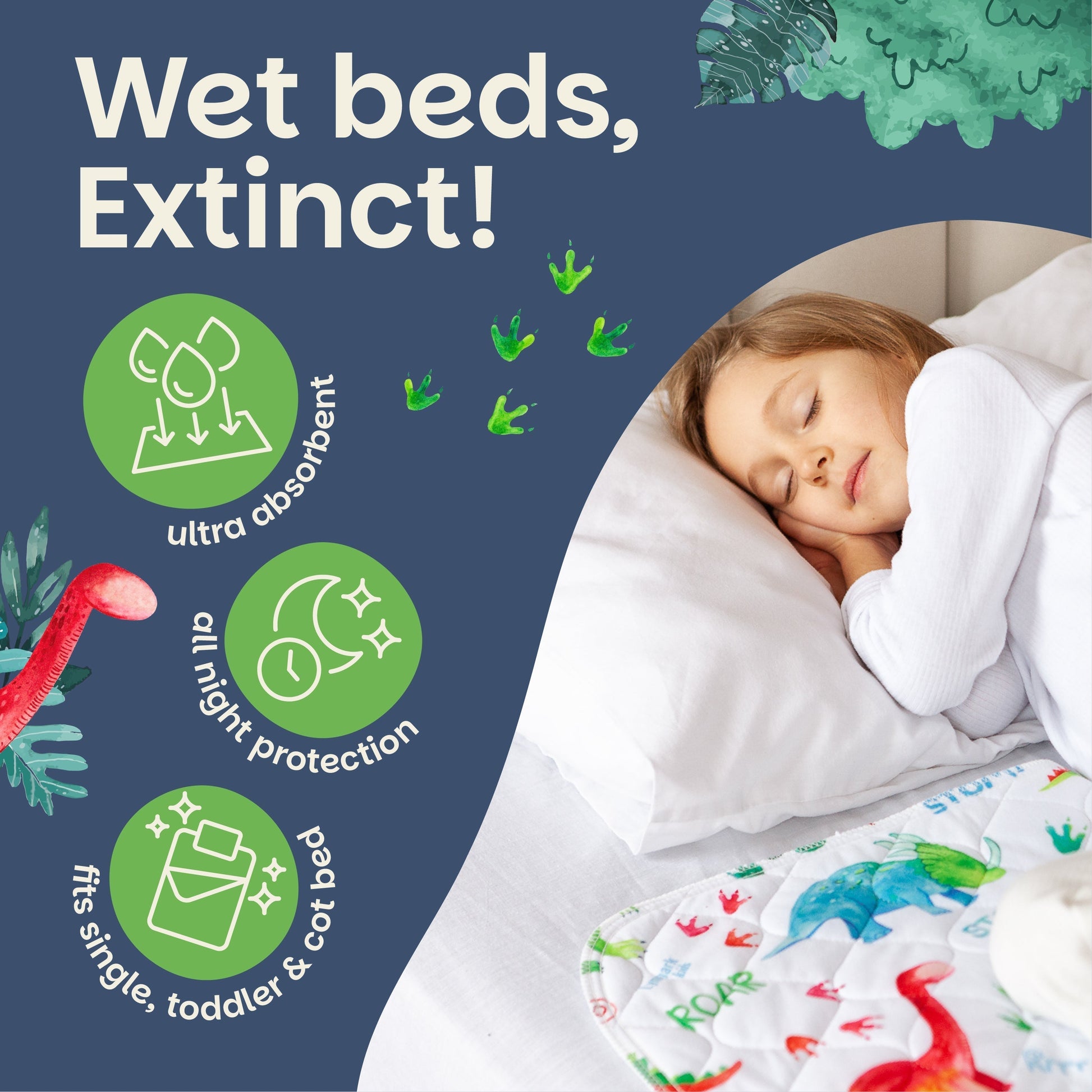 Potty Training Bed Pad Without Tucks - Safari Lynmark