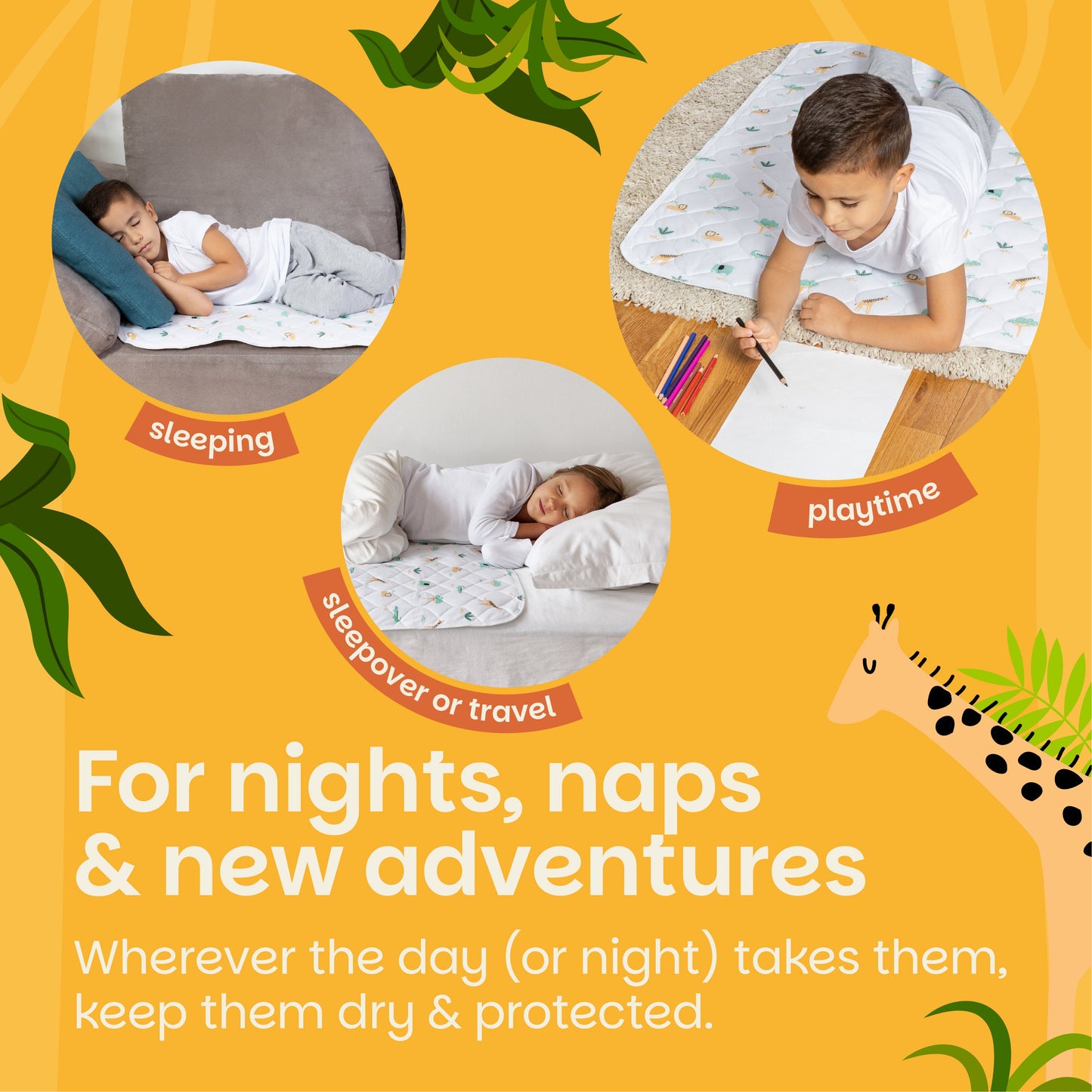 Potty Training Bed Pad Without Tucks - Safari Lynmark