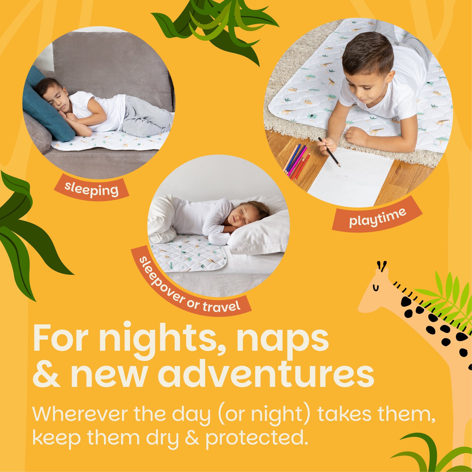 Potty Training Bed Pad Without Tucks - Safari Lynmark