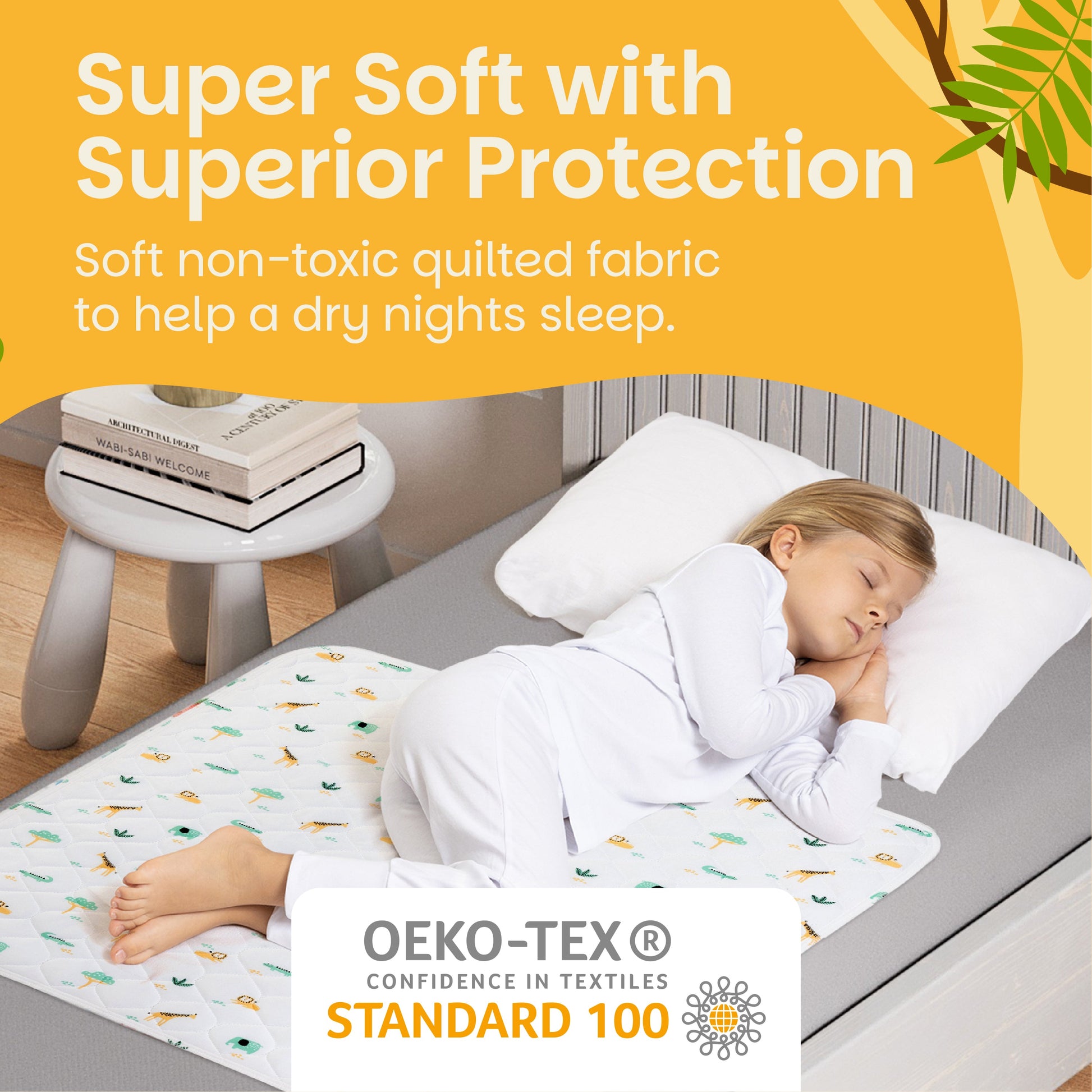 Potty Training Bed Pad Without Tucks - Safari Lynmark