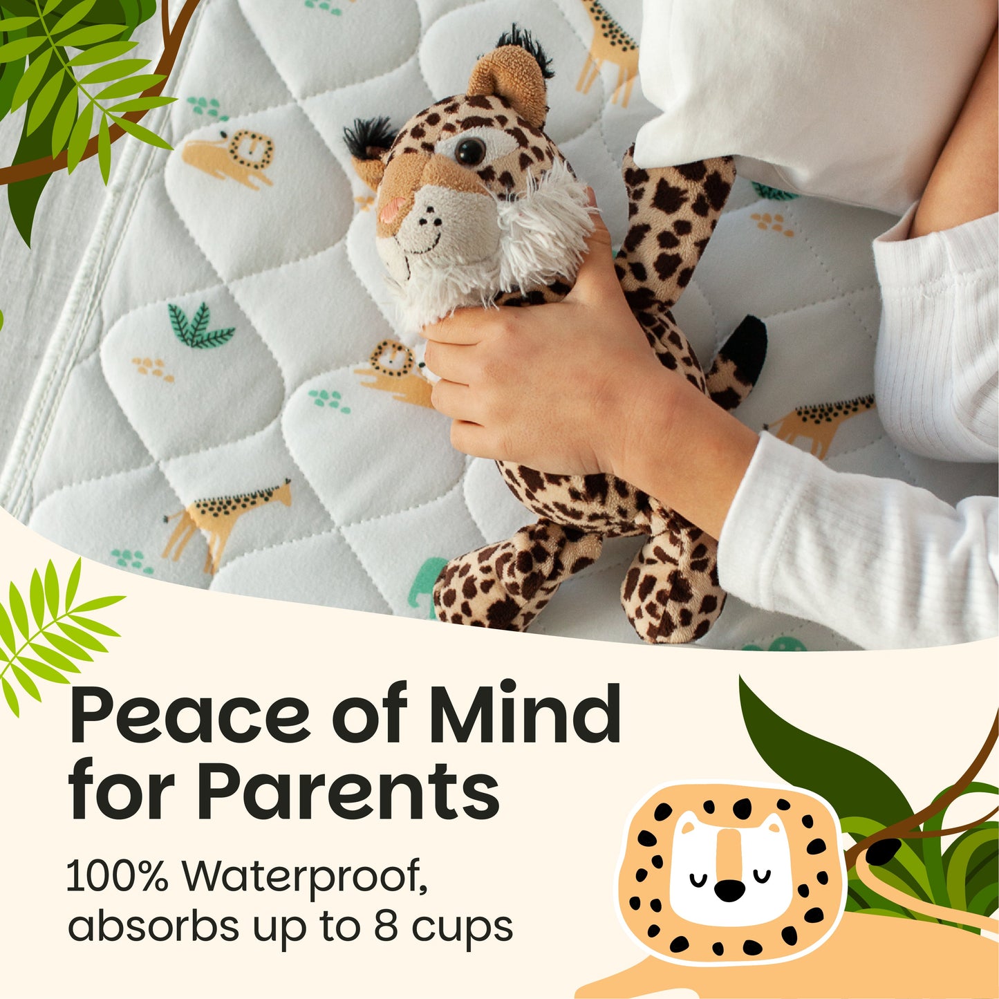 Potty Training Bed Pad Without Tucks - Safari Lynmark