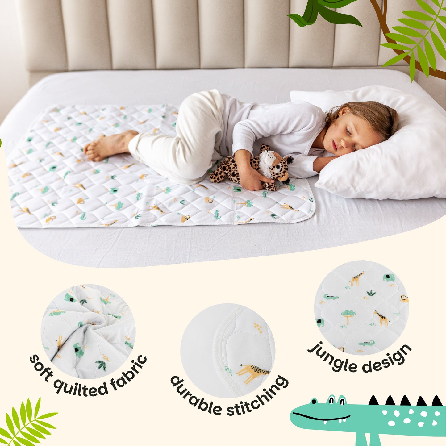 Potty Training Bed Pad Without Tucks - Safari Lynmark