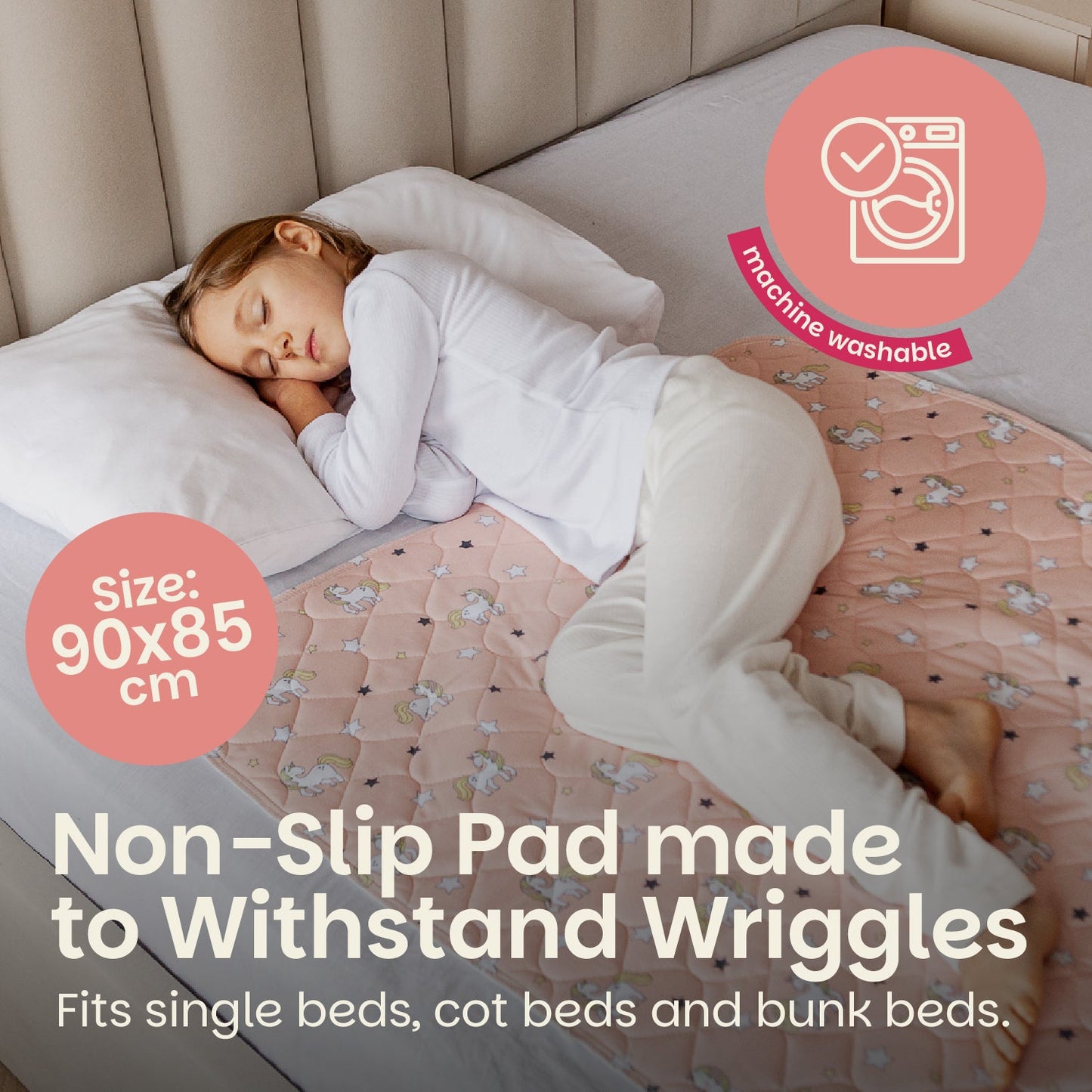 Potty Training Bed Pad Without Tucks - Unicorn Lynmark