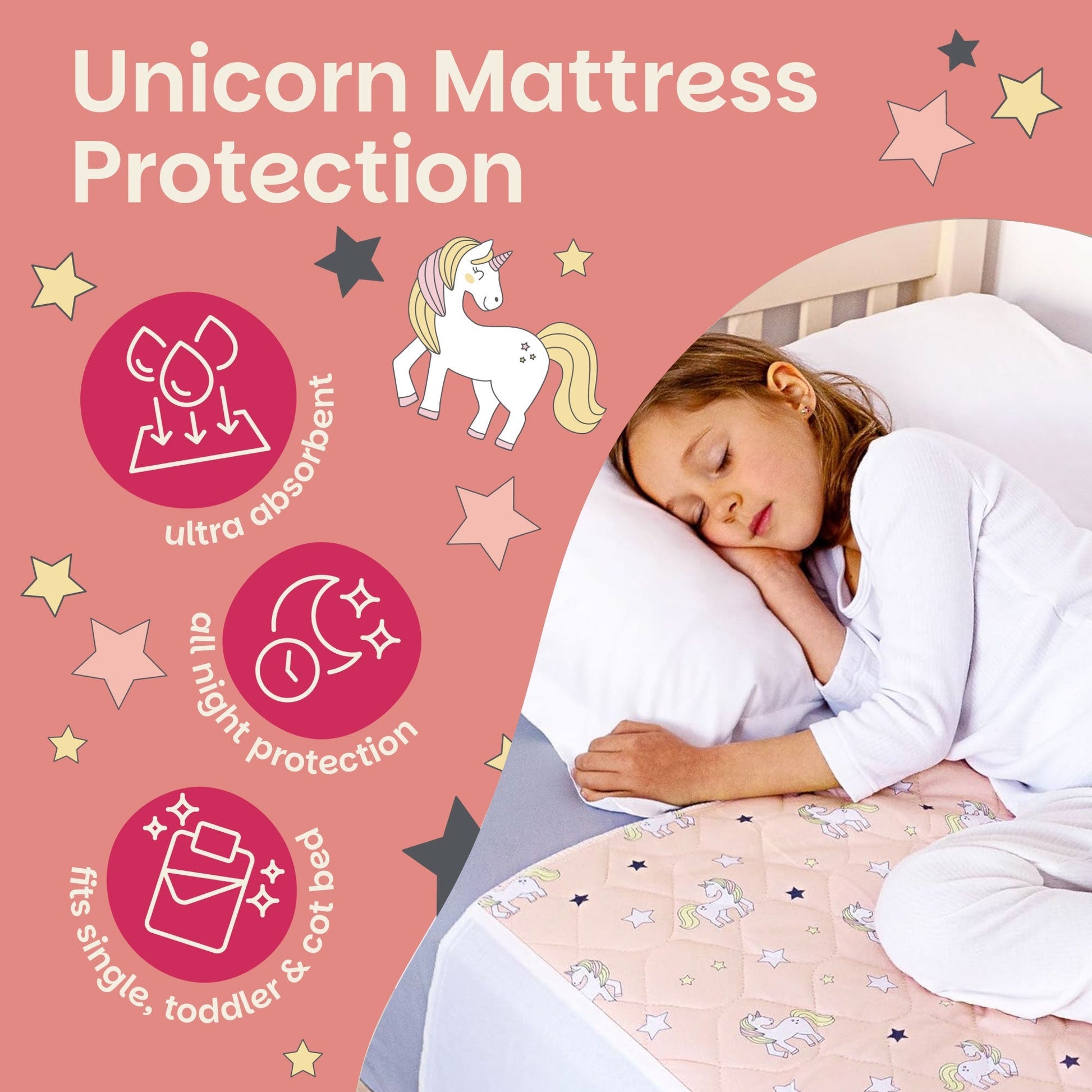 Potty Training Bed Pad With Tucks - Safari Lynmark