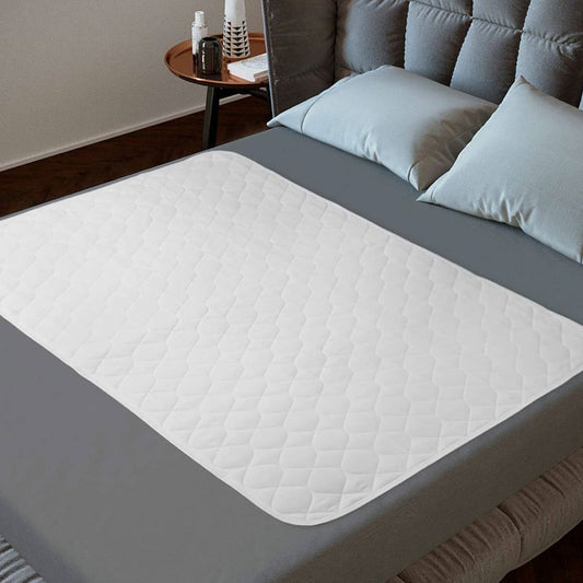 Double Size Bed Pad Without Tucks - White Lynmark