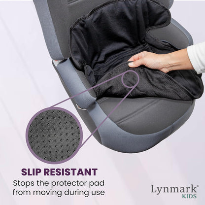 Booster Seat Protector, No Buckle Hole - Navy Lynmark