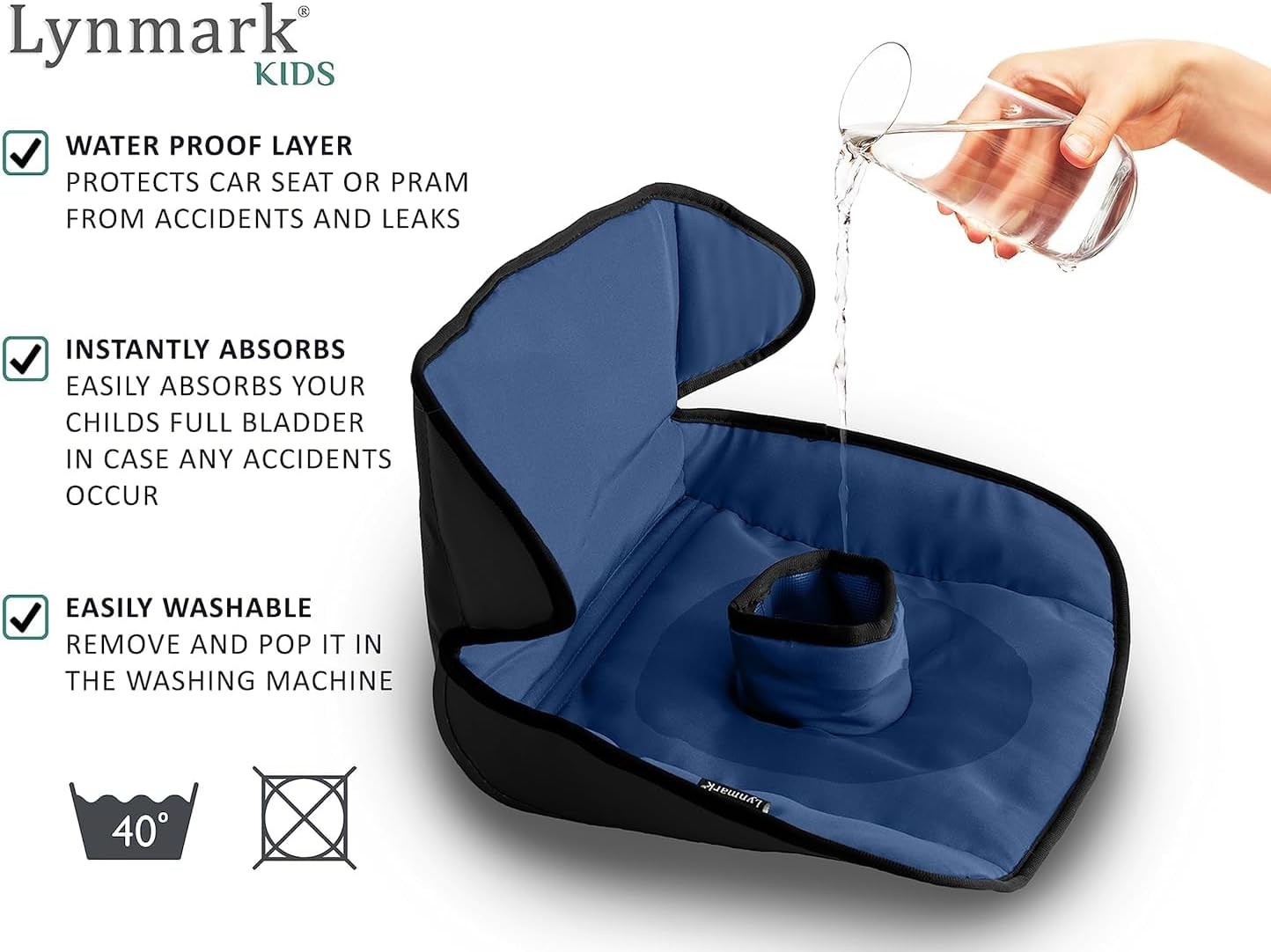 Car Seat Protector for Potty Training - Navy (Copy) Lynmark