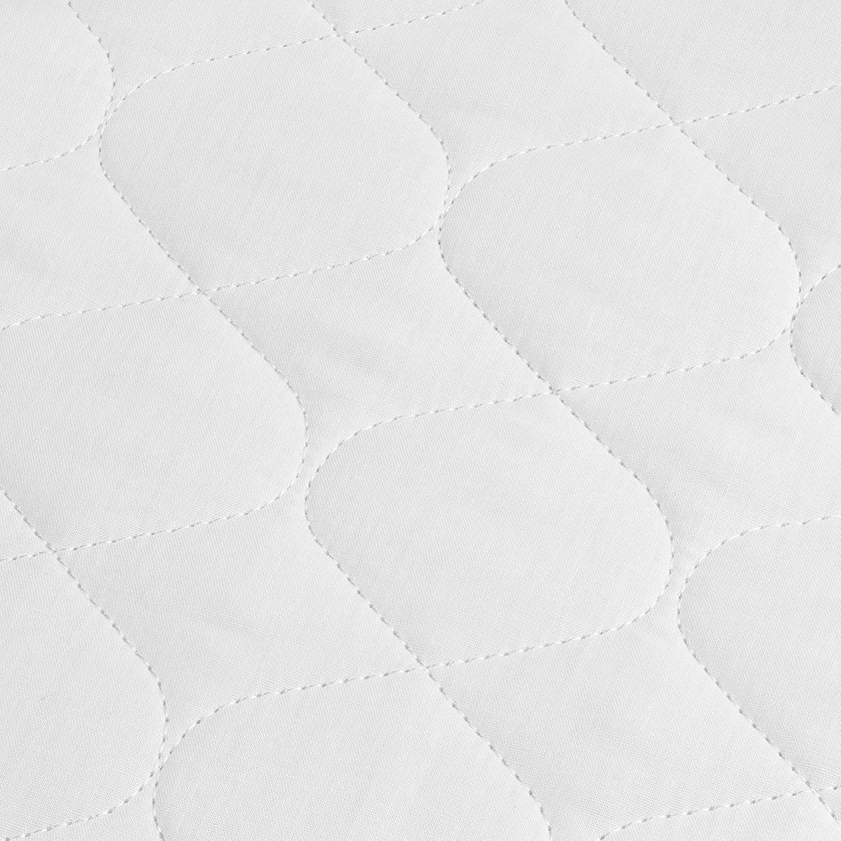 Single Size Bed Pad With Tucks - White (Available in 1 or 2 Packs) Lynmark