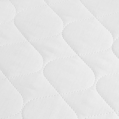 Single Size Bed Pad With Tucks - White (Available in 1 or 2 Packs) Lynmark