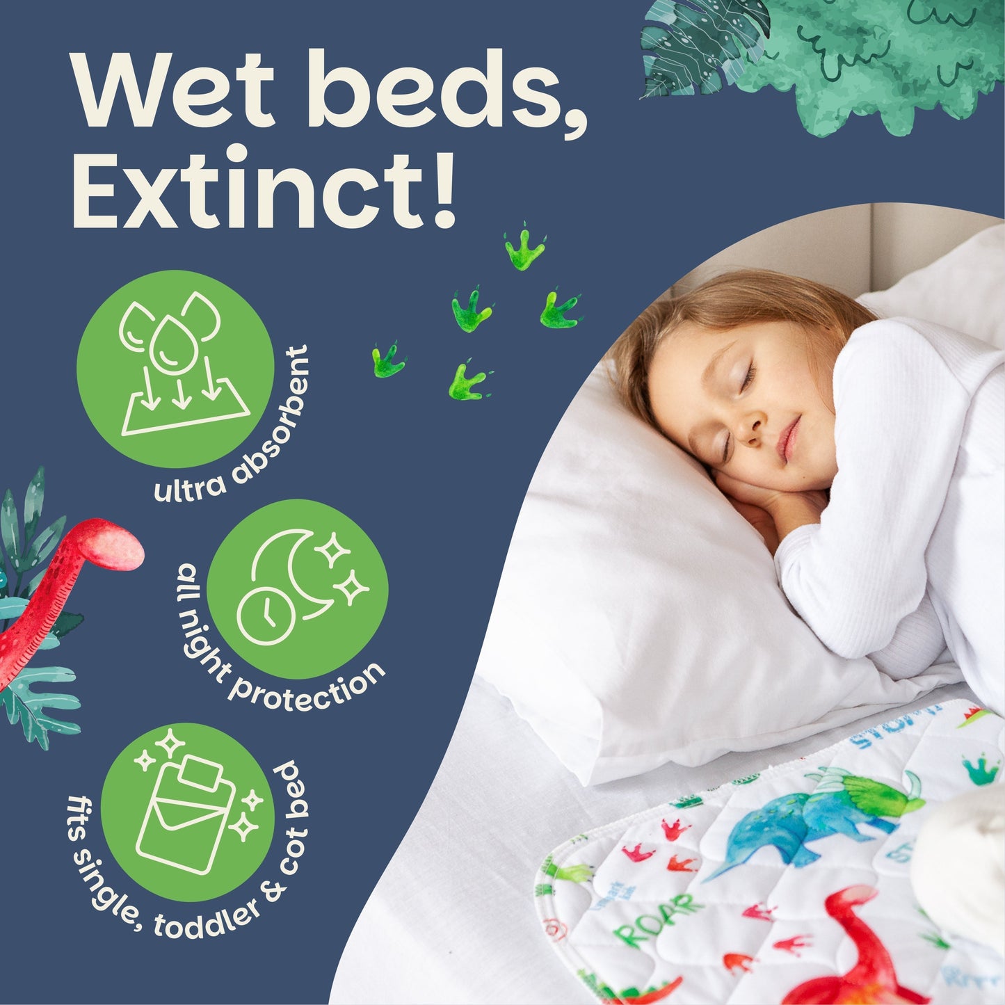 Potty Training Bed Pad Without Tucks - Safari Lynmark