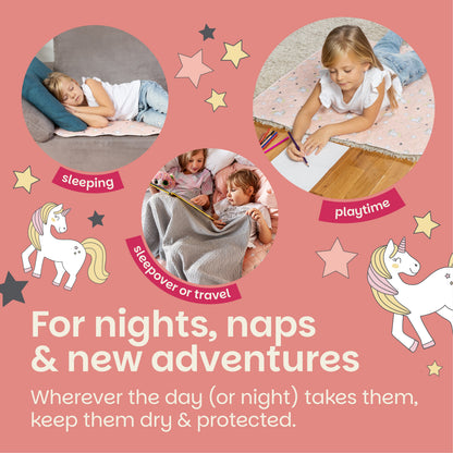 Potty Training Bed Pad Without Tucks - Unicorn Lynmark