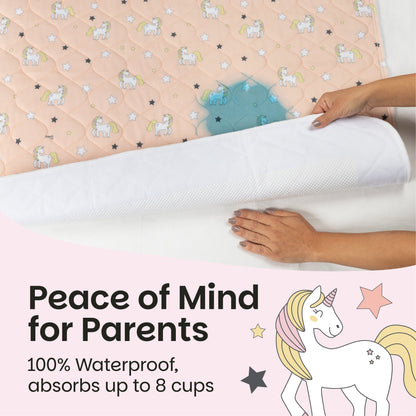 Potty Training Bed Pad Without Tucks - Unicorn Lynmark