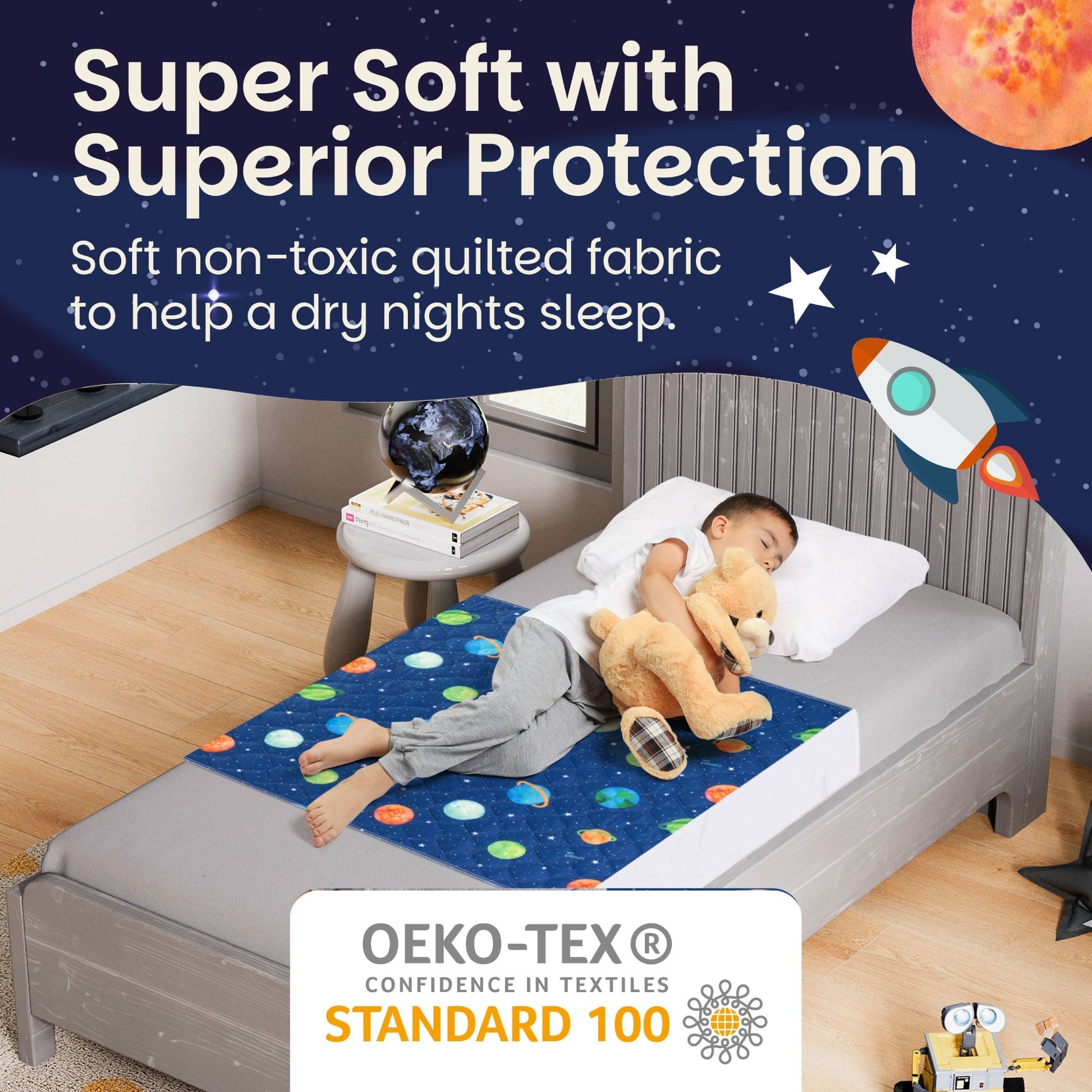 Potty Training Bed Pad With Tucks - Galaxy Lynmark