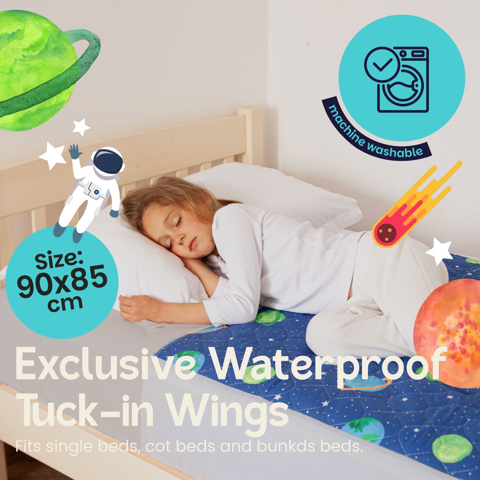 Potty Training Bed Pad With Tucks - Galaxy Lynmark