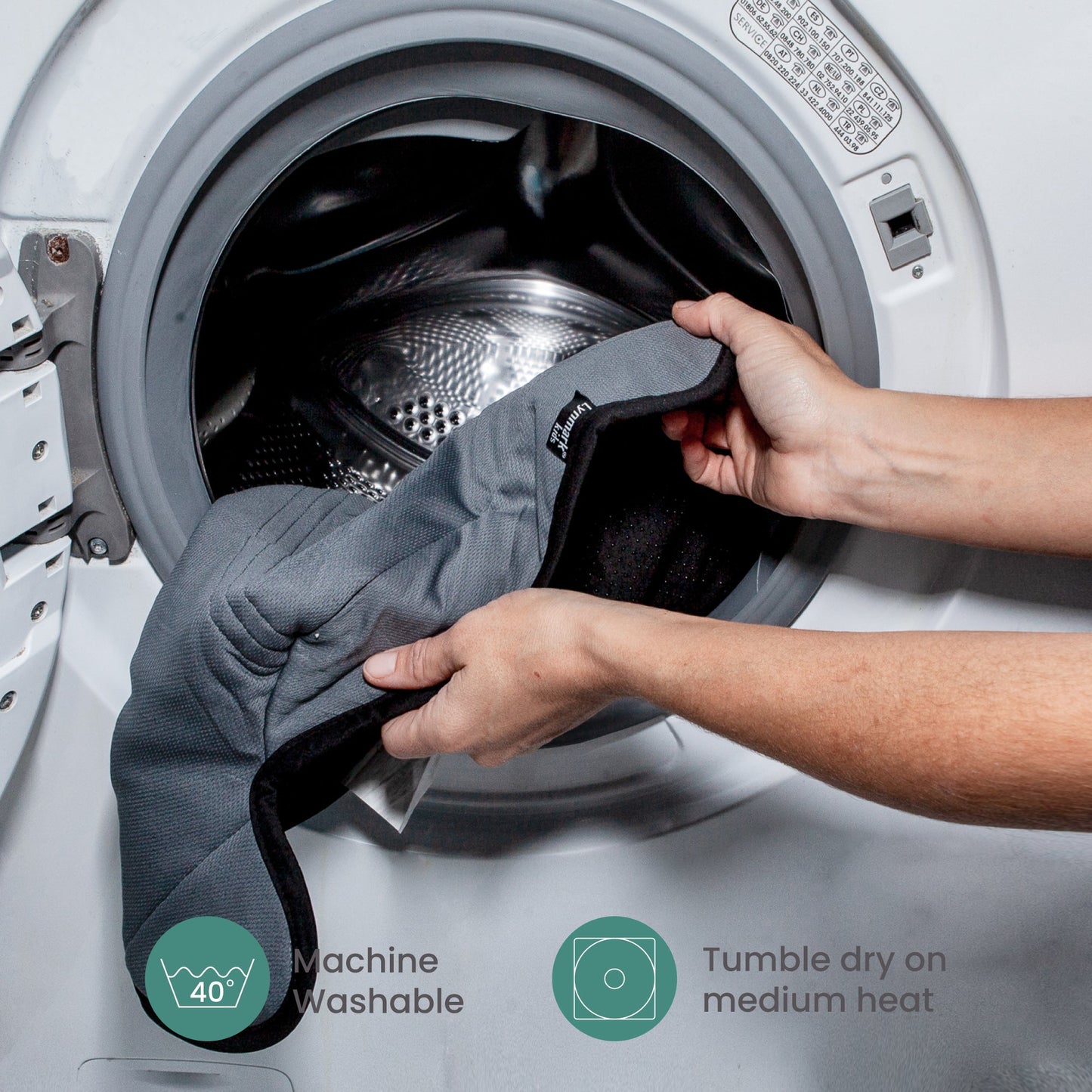 Lynmark® 2x Piddle Pads Car Seat Protector - Waterproof Soft Car Seat Liner for Potty Training Toddler and Baby - Travel-Friendly Machine Washable Mat for Spills, Nappy Leaks, Accidents - Grey & Black Lynmark